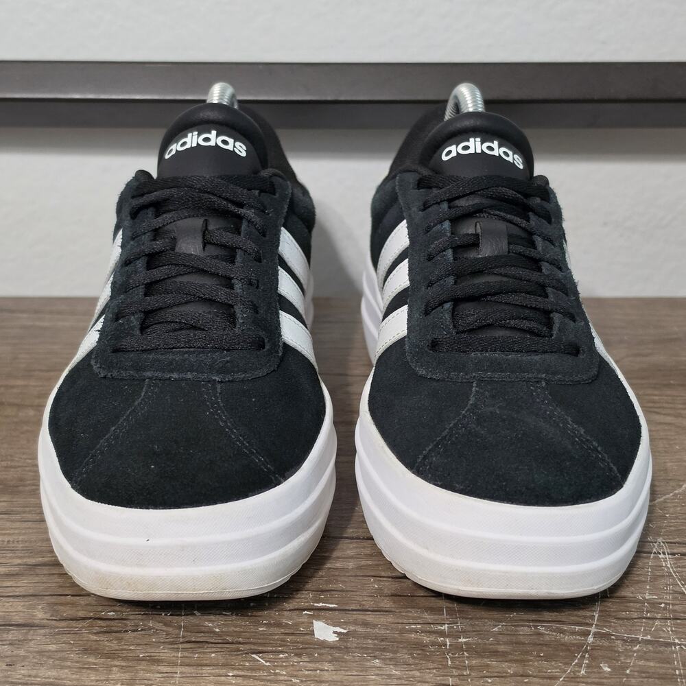 Adidas VL Court Bold Women's Casual Platform Shoes Sneakers Size 7 Black - Picture 2 of 9